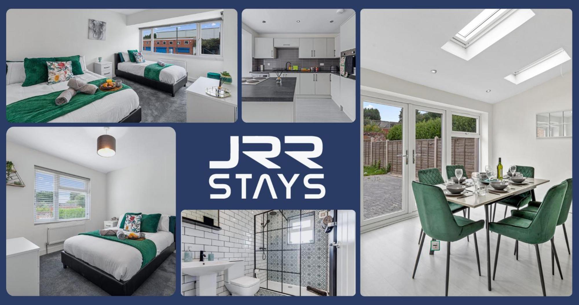 Tipton 3 Bedroom House Garden Sleeps 7 - Jrr Stays Coseley Exteriör bild